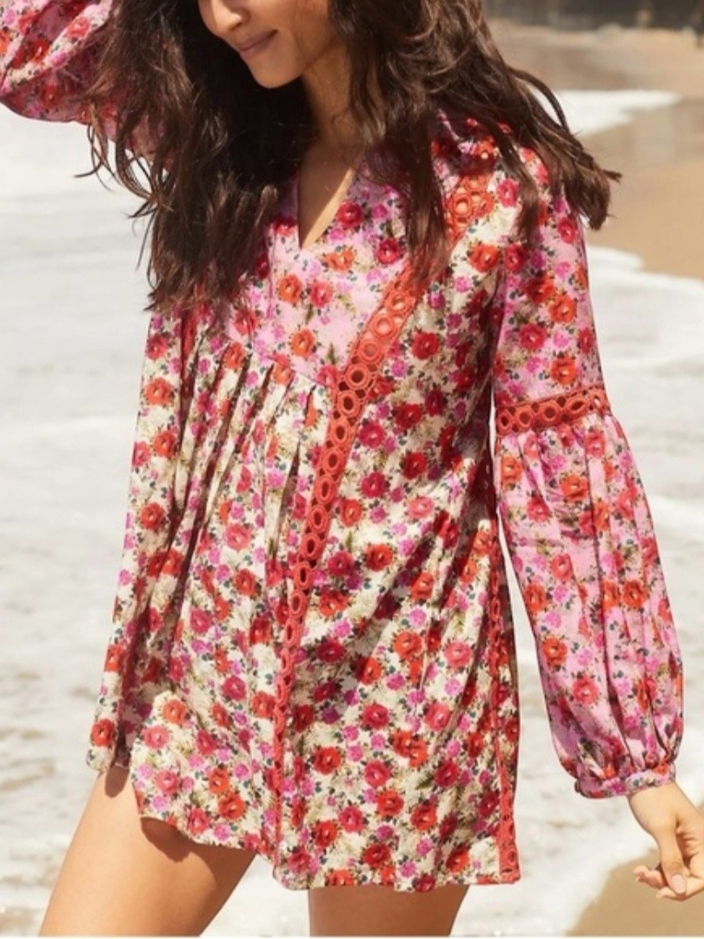 PQ Swim Floral Boho Cover, Poolside Or Beach Dress